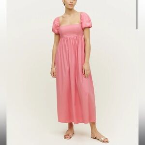 REFORMATION PINK DRESS SIZE XS (NEVER WORN)